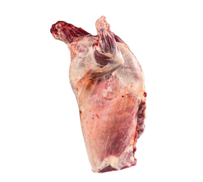 A lamb trunk, bone-in