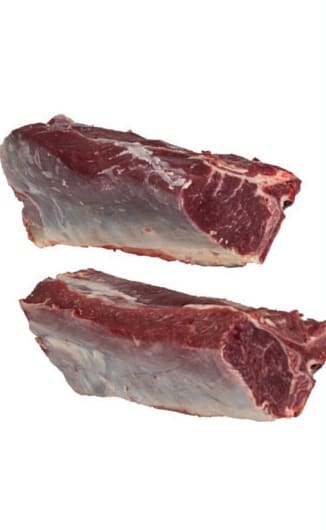 Two ovine loins for back chops